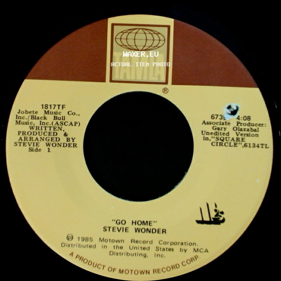 Stevie Wonder - Go Home / "Go Home" (Instrumental) side A