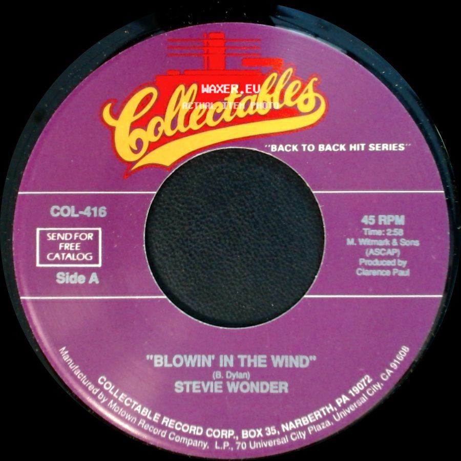 Stevie Wonder - Blowin' In The Wind / A Place In The Sun side A