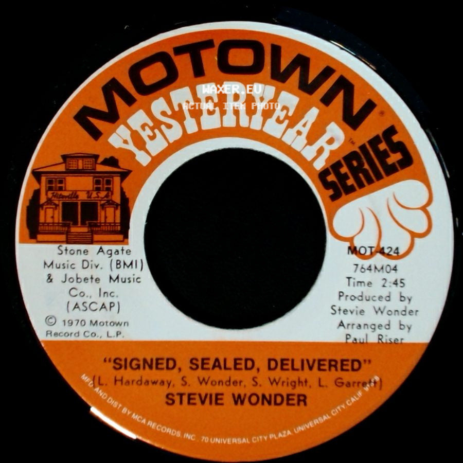 Stevie Wonder - Signed, Sealed, Delivered / Heaven Help Us All side A