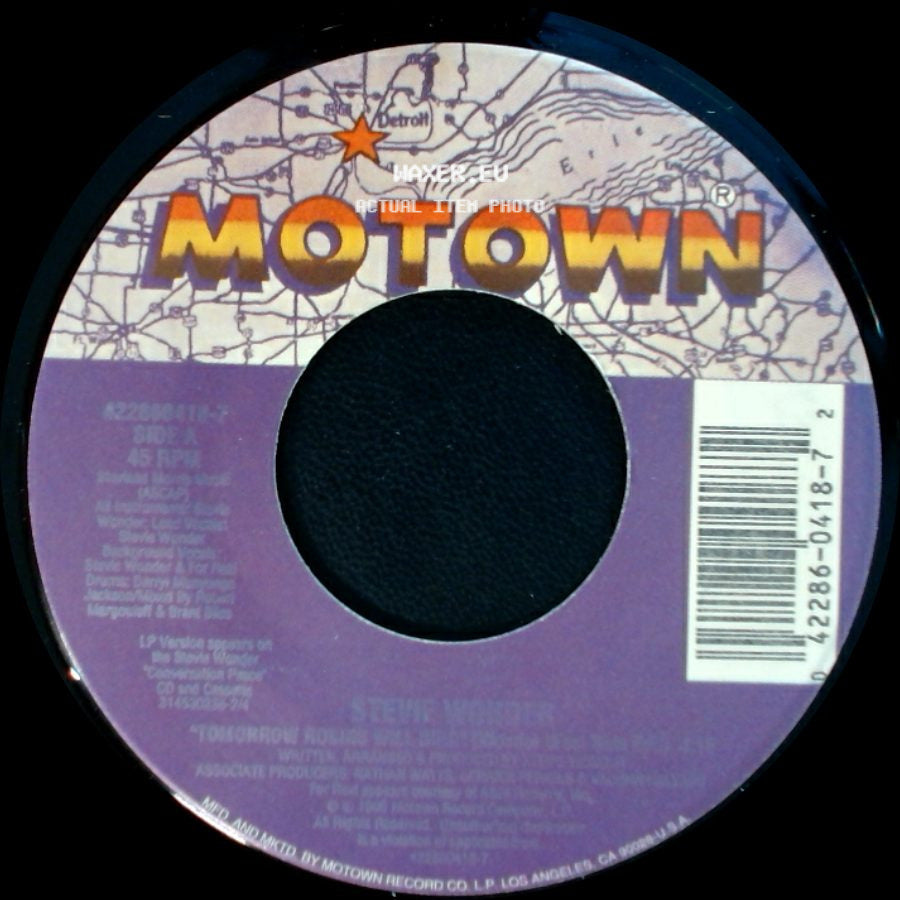 Stevie Wonder - Tomorrow Rolling / For Your Love (Single Version) side A