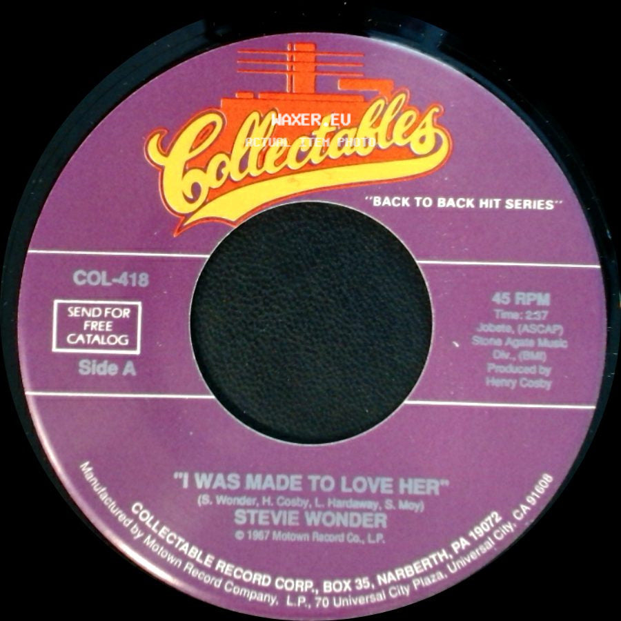 Stevie Wonder - I Was Made To Love Her / Shoo Be Doo Be Doo Da Day side A
