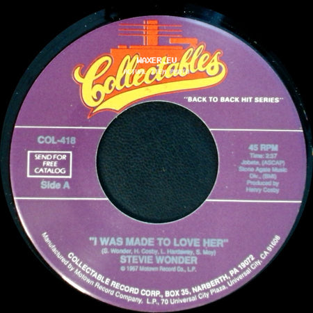 Stevie Wonder - I Was Made To Love Her / Shoo Be Doo Be Doo Da Day side A