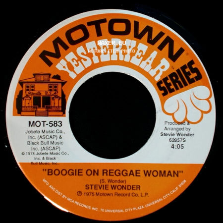 Stevie Wonder - Boogie On Reggae Woman / You Haven't Done Nothin' side A