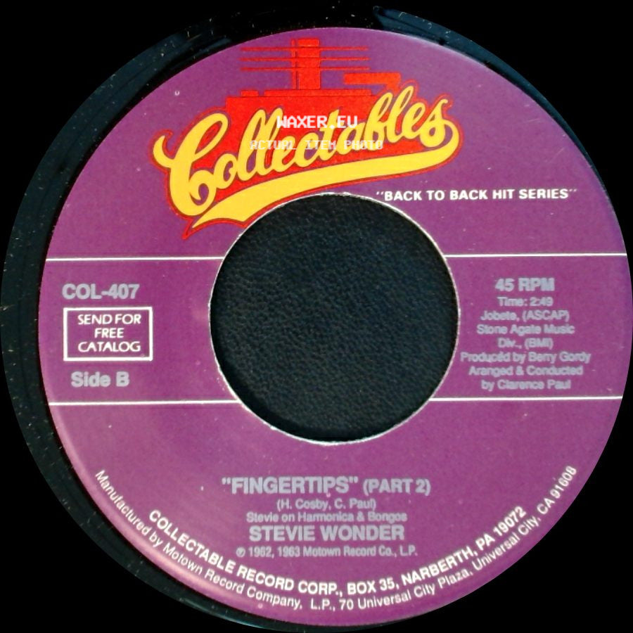 Stevie Wonder - Fingertips (Part 1) / Fingertips (Part 2) side B