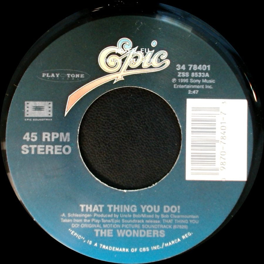 The Wonders - That Thing You Do! / Dance With Me Tonight side A