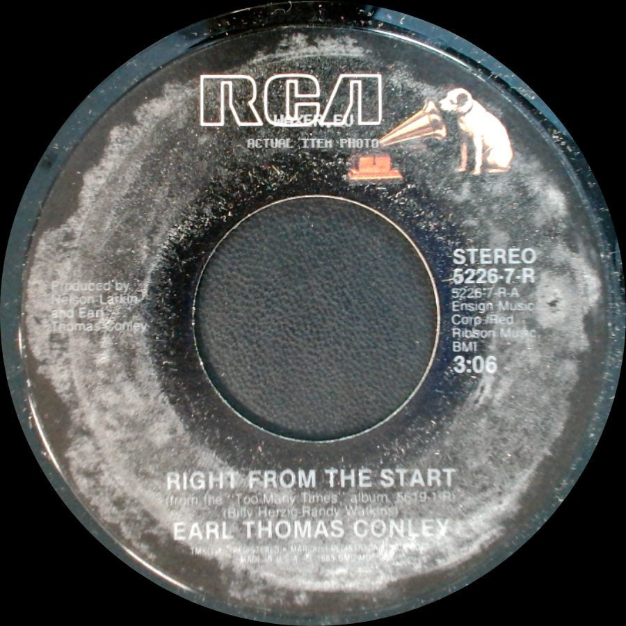 Earl Thomas Conley - Right From The Start / Attracted To Pain side A