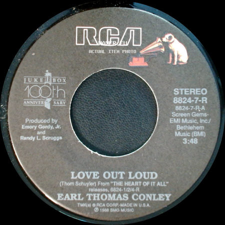 Earl Thomas Conley - No Chance, No Dance / Love Out Loud side B