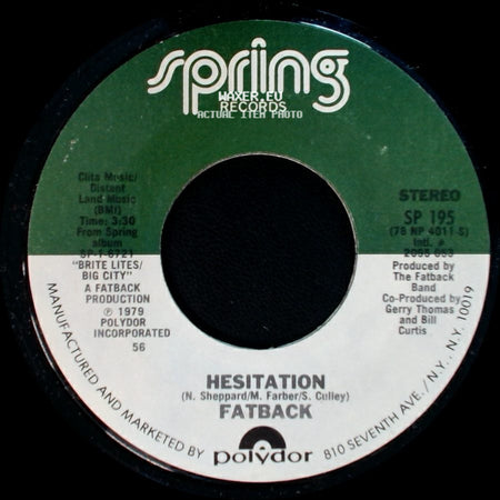 Fatback - (Do The) Boogie Woogie / Hesitation side B