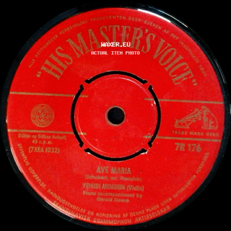 Yehudi Menuhin - Ave Maria / Songs My Mother Taught Me side A