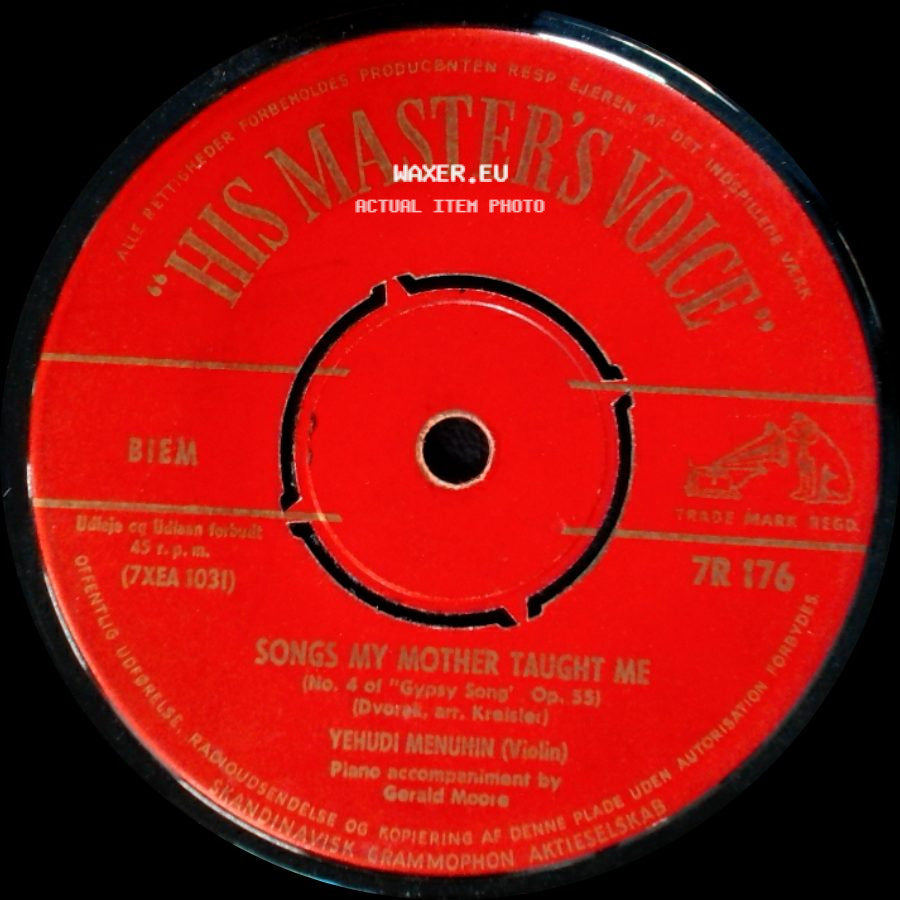 Yehudi Menuhin - Ave Maria / Songs My Mother Taught Me side B