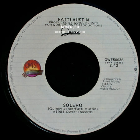 Patti Austin - Solero / Baby, Come To Me side A
