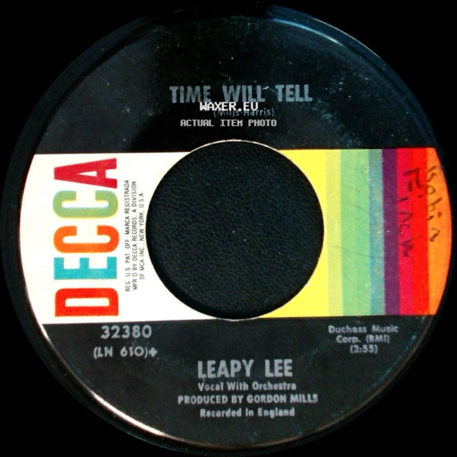 Leapy Lee - Little Arrows / Time Will Tell side B