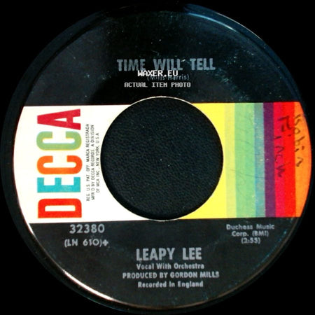 Leapy Lee - Little Arrows / Time Will Tell side B