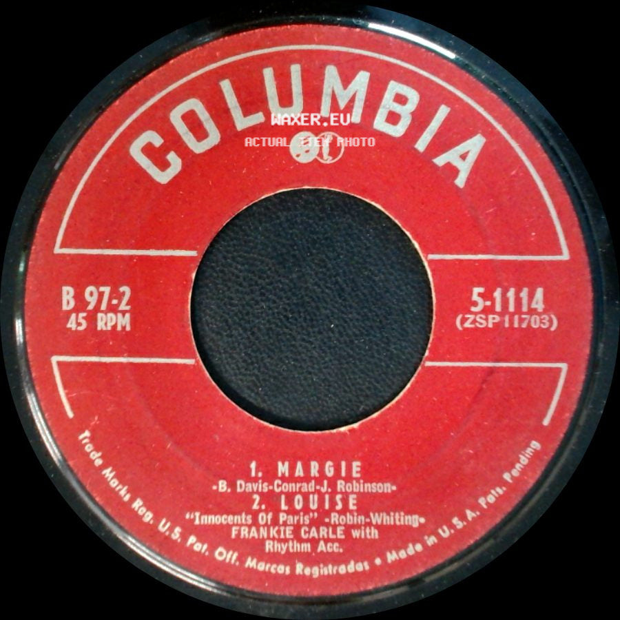 Frankie Carle - Margie / Louise / Liza / Diane side A