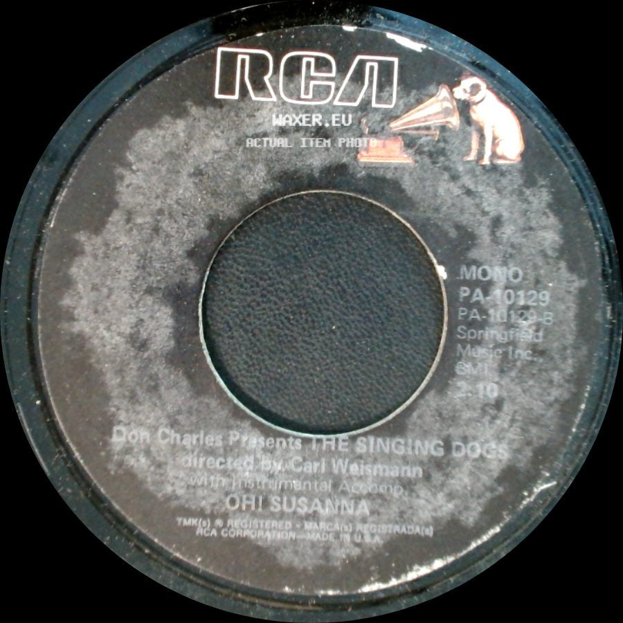 Don Charles Presents The Singing Dogs / The Singing Dogs - Oh! Susanna / Jingle Bells side A