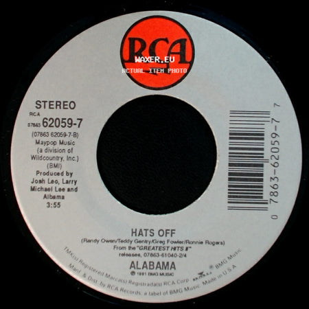 Alabama - Hats Off / Then Again side A