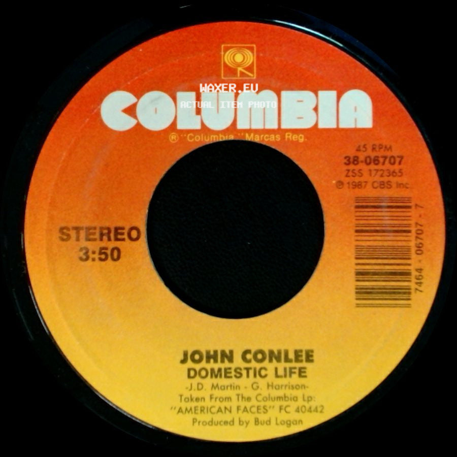 John Conlee - I Can Sail To China / Domestic Life side B