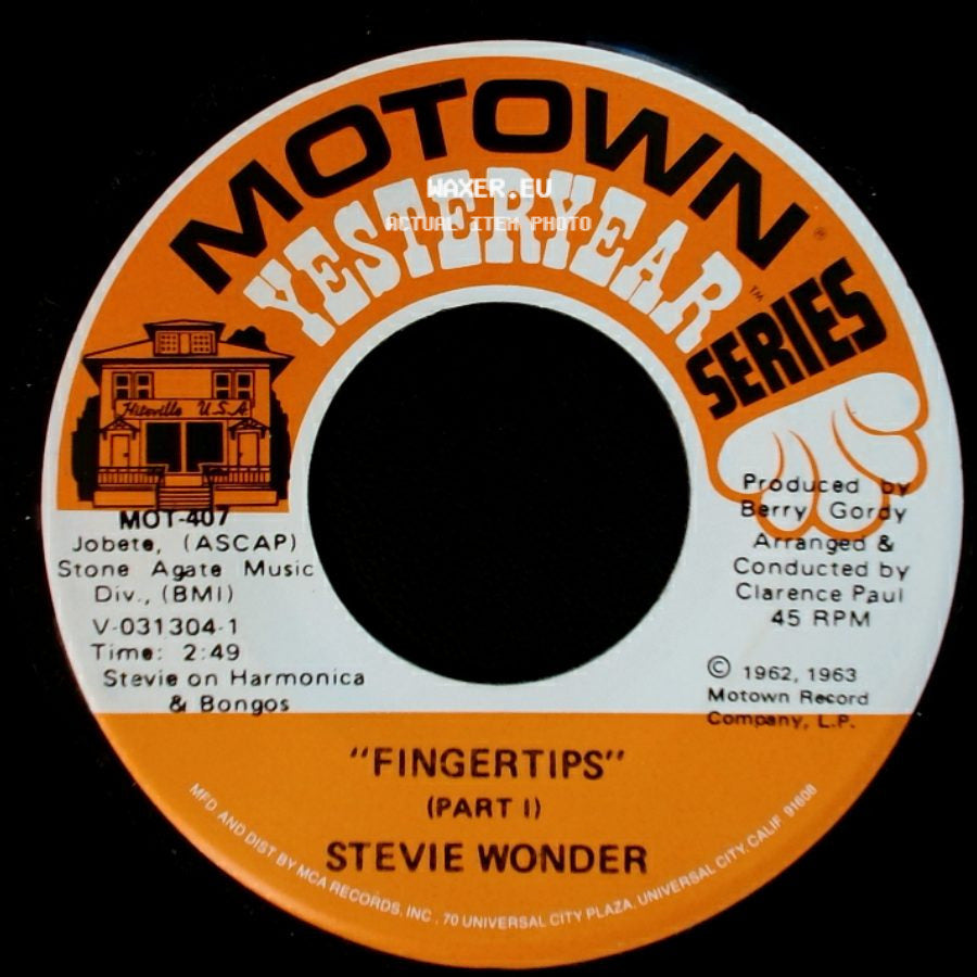 Stevie Wonder - "Fingertips" (Part 2) / "Fingertips" (Part 1) side B