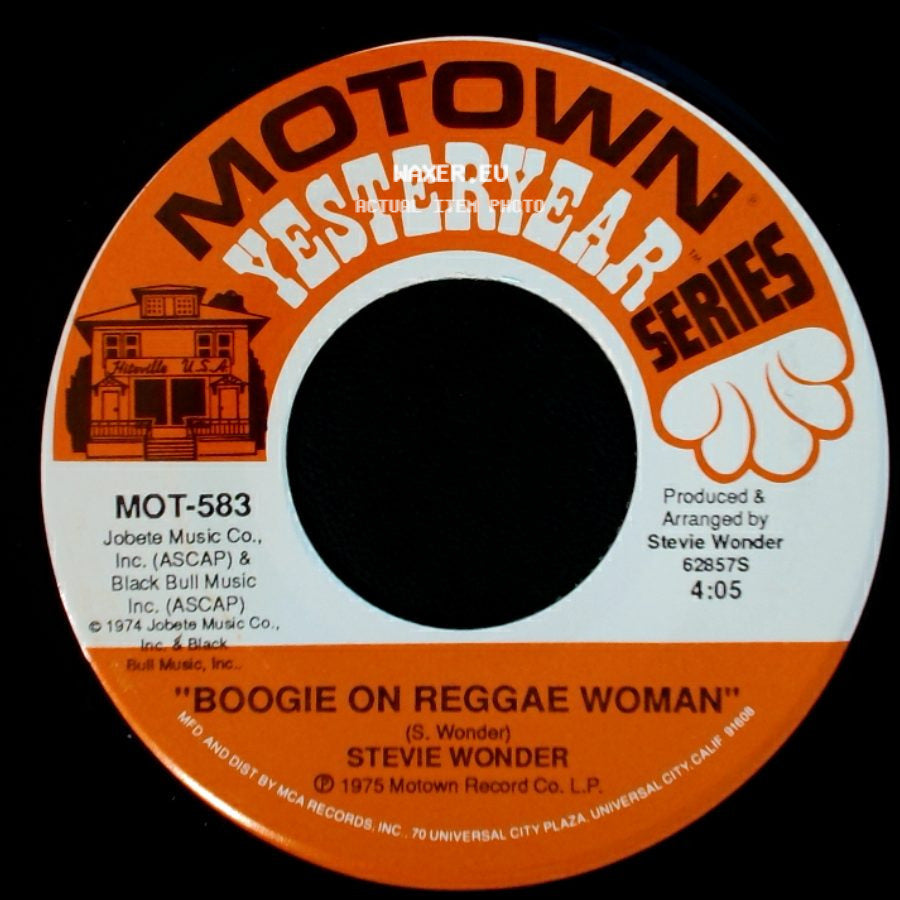 Stevie Wonder - You Haven't Done Nothin' / Boogie On Reggae Woman side B