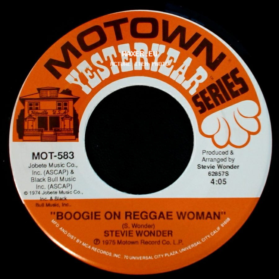 Stevie Wonder - You Haven't Done Nothin' / Boogie On Reggae Woman side B