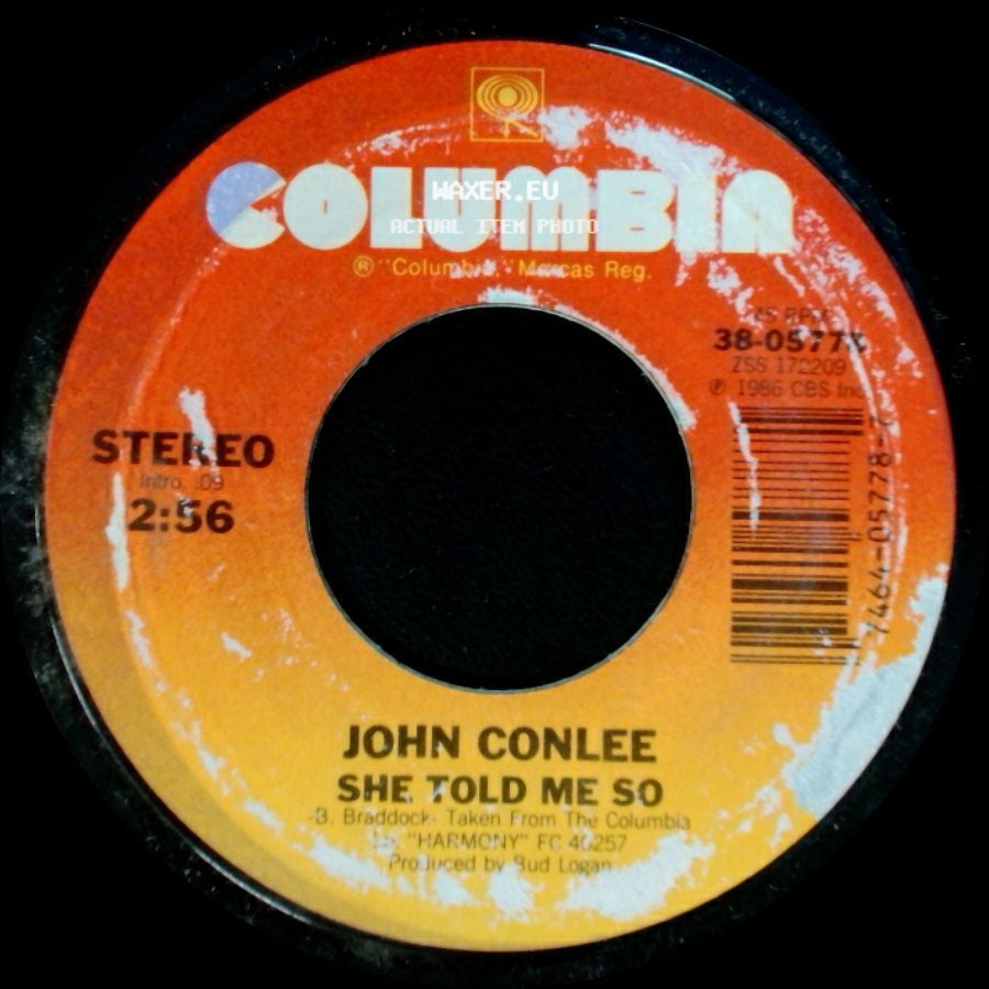 John Conlee - Harmony / She Told Me So side B