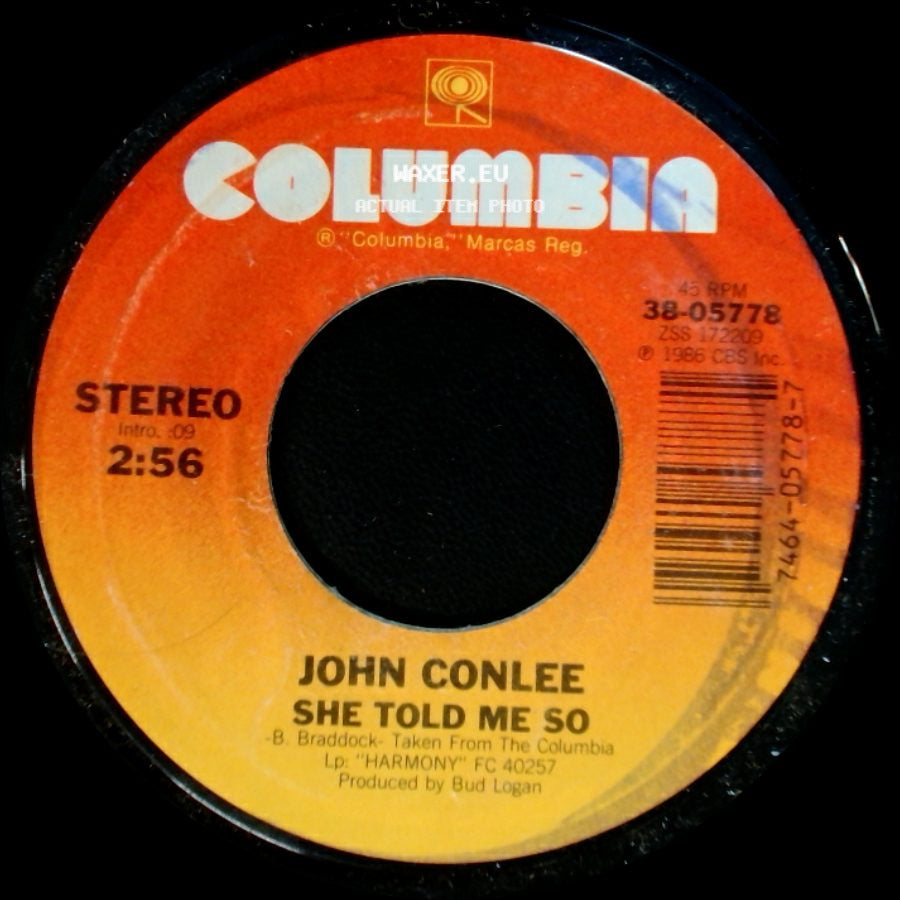 John Conlee - She Told Me So / Harmony side A