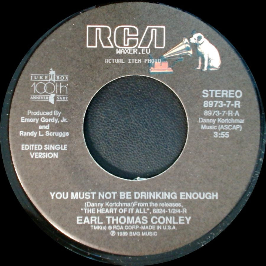 Earl Thomas Conley - Too Far From The Heart Of It All / You Must Not Be Drinking Enough side B
