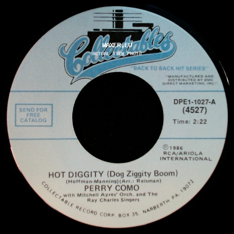 Perry Como - Hot Diggity (Dog Ziggity Boom) / Catch A Falling Star side A