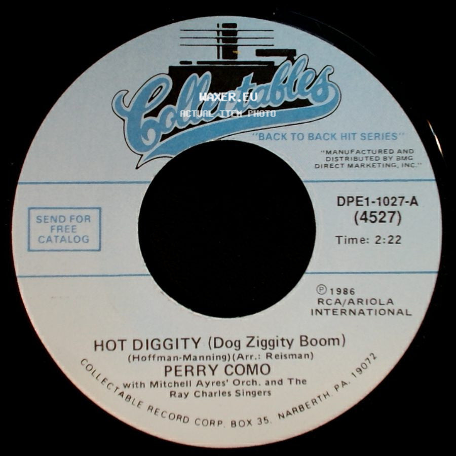 Perry Como - Hot Diggity (Dog Ziggity Boom) / Catch A Falling Star side A