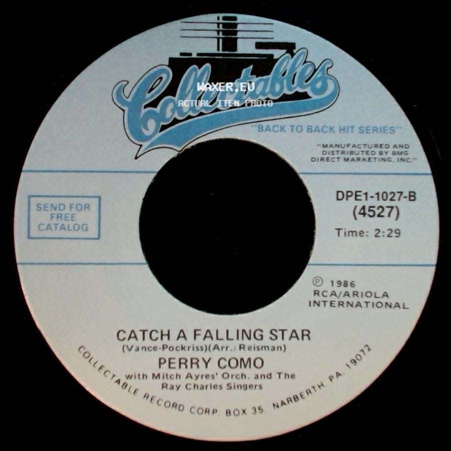 Perry Como - Catch A Falling Star / Hot Diggity (Dog Ziggity Boom) side A