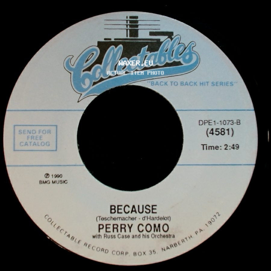 Perry Como - Prisoner Of Love / Because side B