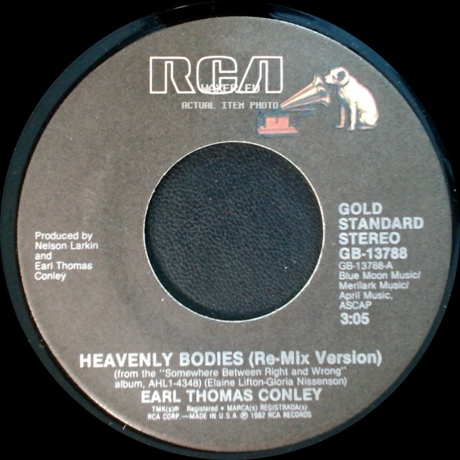 Earl Thomas Conley - Somewhere Between Right And Wrong / Heavenly Bodies (Re-Mix Version) side B