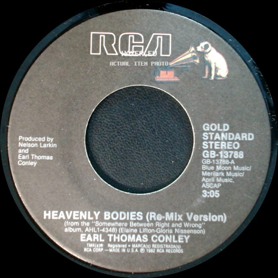Earl Thomas Conley - Heavenly Bodies (Re-Mix Version) / Somewhere Between Right And Wrong side A
