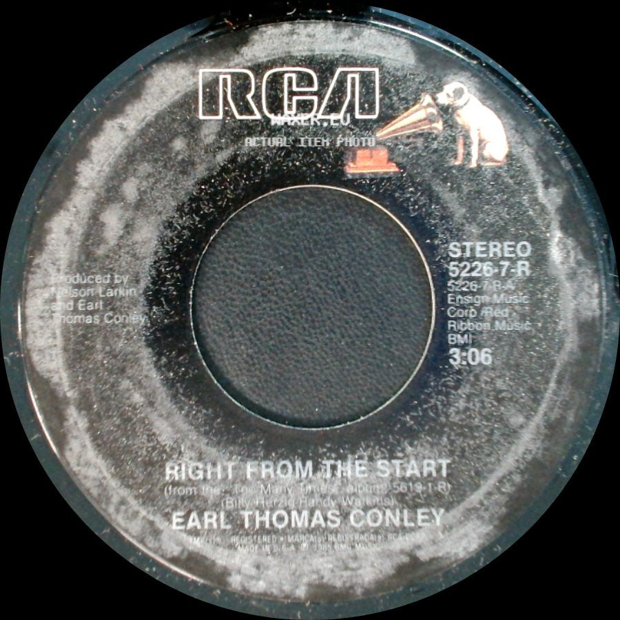 Earl Thomas Conley - Attracted To Pain / Right From The Start side B