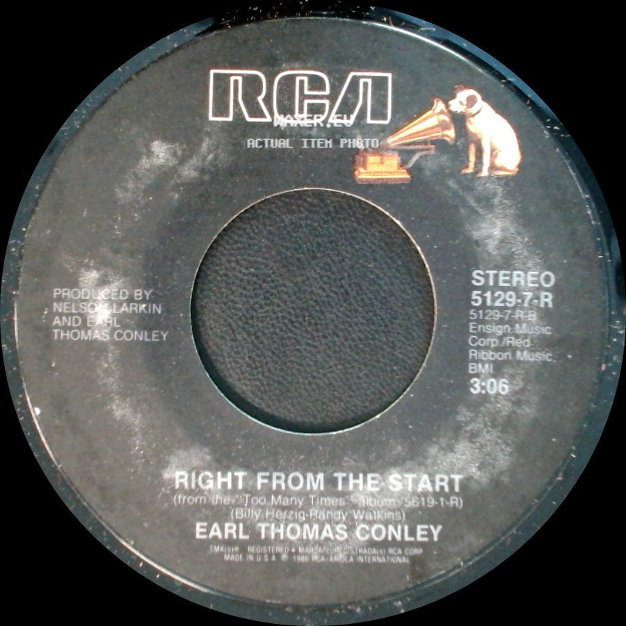 Earl Thomas Conley - That Was A Close One / Right From The Start side B