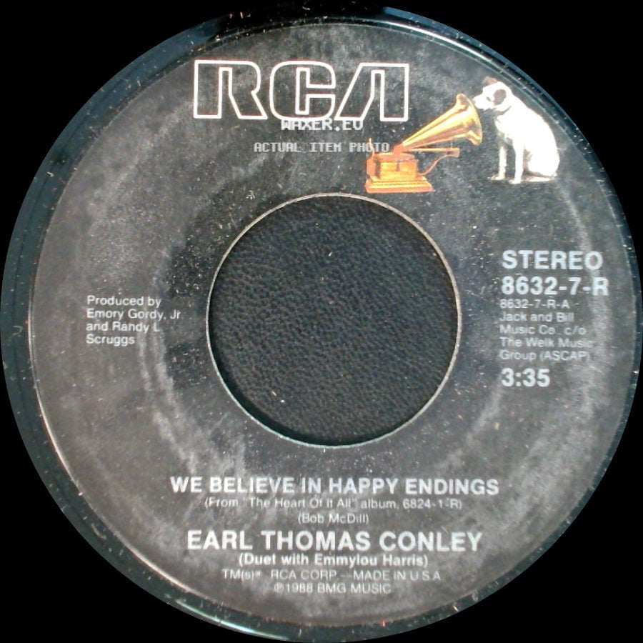 Earl Thomas Conley - We Believe In Happy Endings / No Chance, No Dance side A