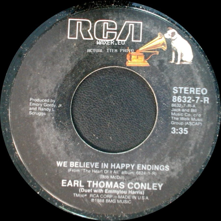 Earl Thomas Conley - We Believe In Happy Endings / No Chance, No Dance side A