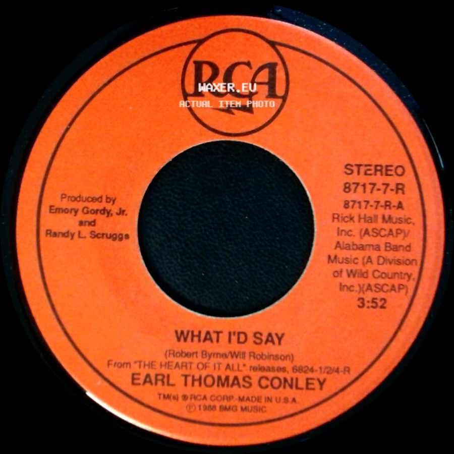 Earl Thomas Conley - Carol / What I'd Say side B