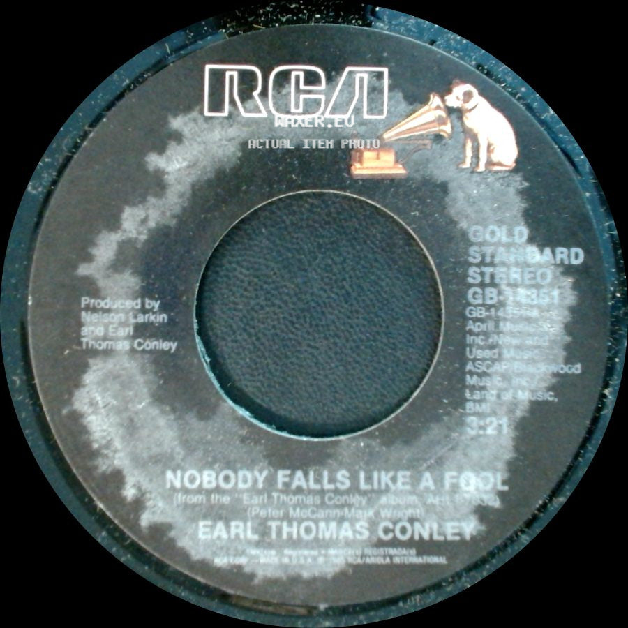 Earl Thomas Conley - Nobody Falls Like A Fool / Don't Make It Easy For Me side A
