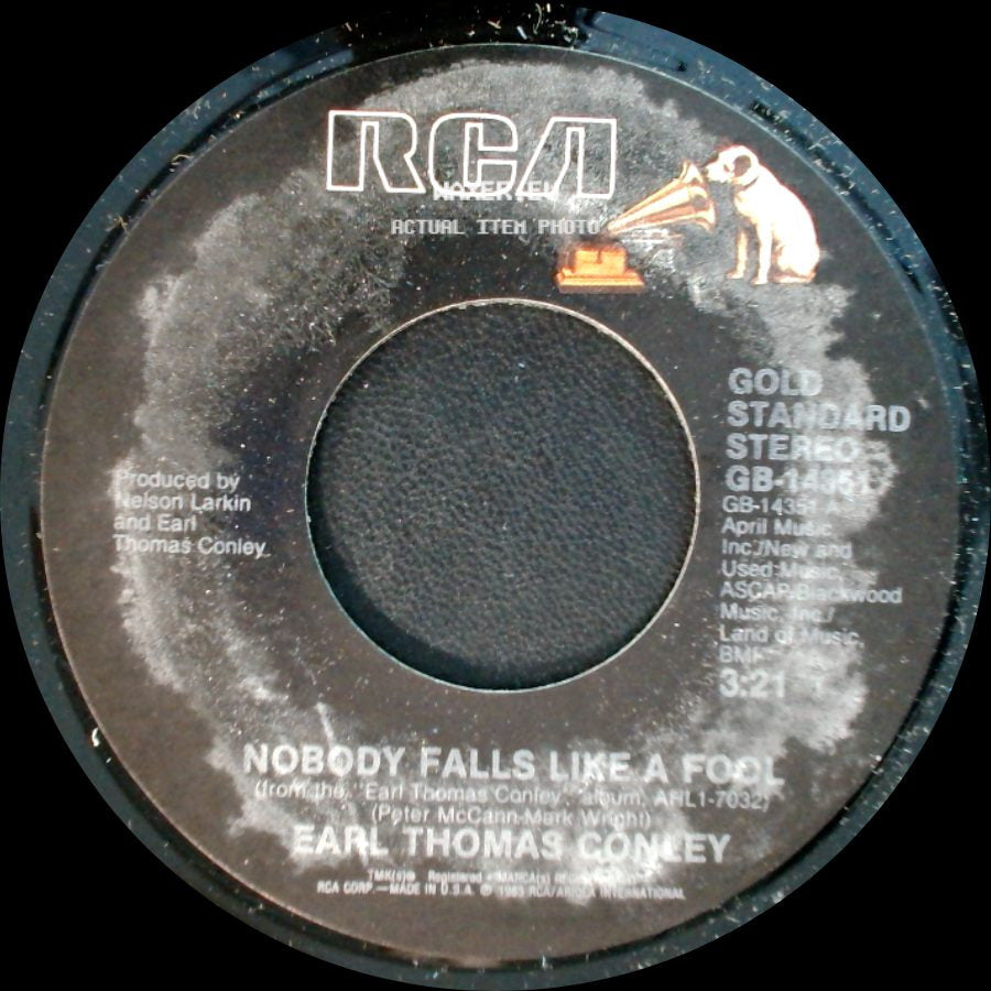 Earl Thomas Conley - Nobody Falls Like A Fool / Don't Make It Easy For Me side A