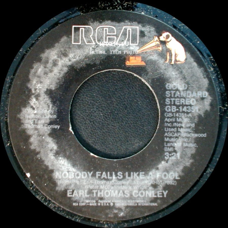 Earl Thomas Conley - Nobody Falls Like A Fool / Don't Make It Easy For Me side A