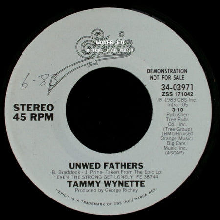 Tammy Wynette - Unwed Fathers / Unwed Fathers side A