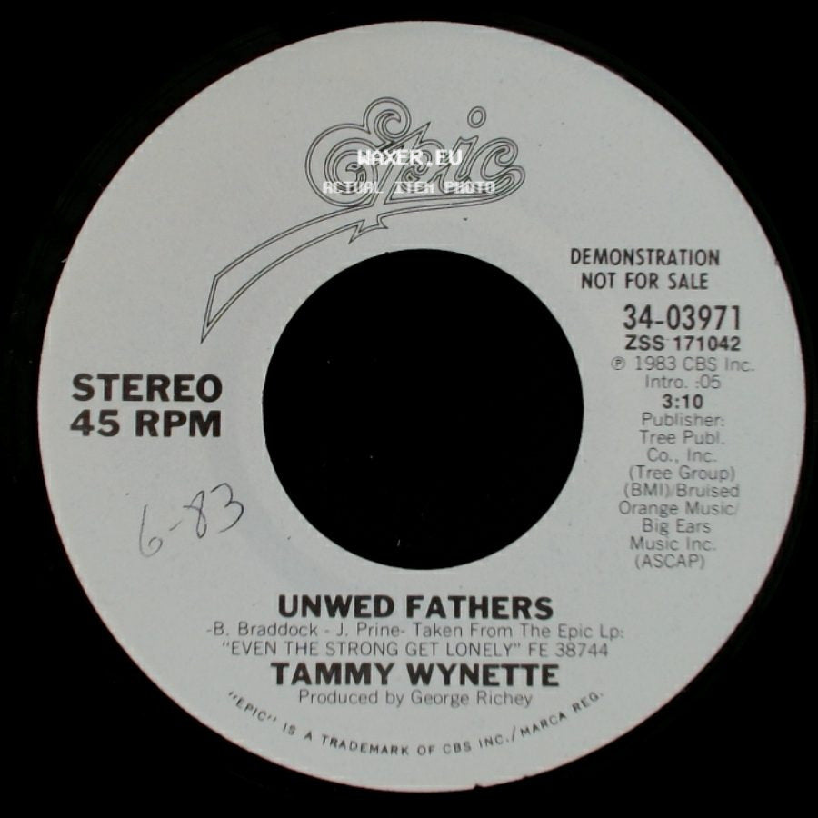 Tammy Wynette - Unwed Fathers / Unwed Fathers side B
