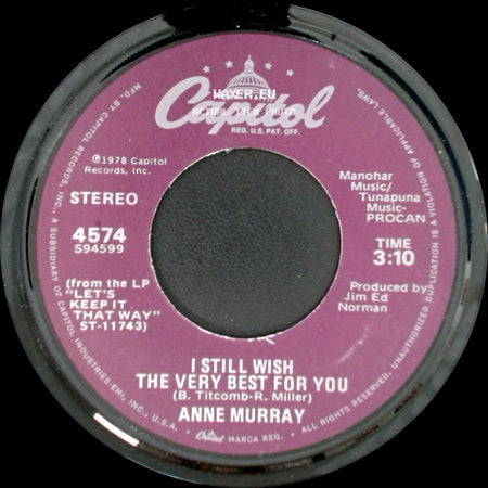 Anne Murray - You Needed Me / I Still Wish The Very Best For You side B