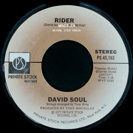 David Soul - Silver Lady / Rider side B