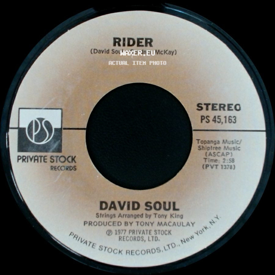 David Soul - Silver Lady / Rider side B