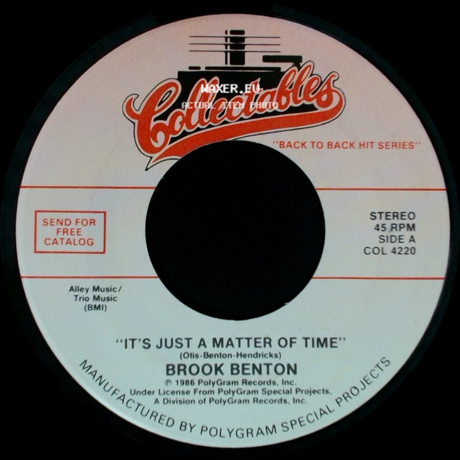 Brook Benton / Jerry Butler - It's Just A Matter Of Time / Never Gonna Give You Up side A