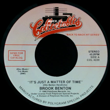 Brook Benton / Jerry Butler - It's Just A Matter Of Time / Never Gonna Give You Up side A