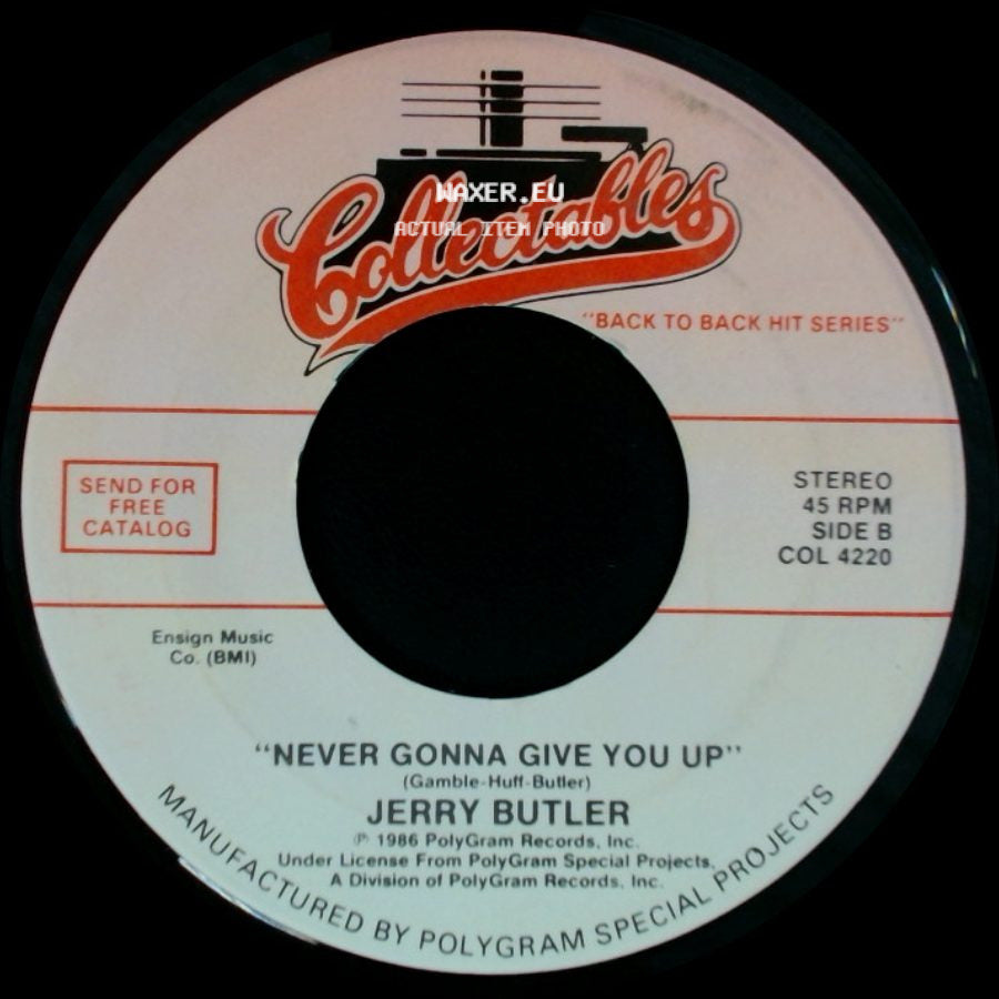 Brook Benton / Jerry Butler - It's Just A Matter Of Time / Never Gonna Give You Up side B