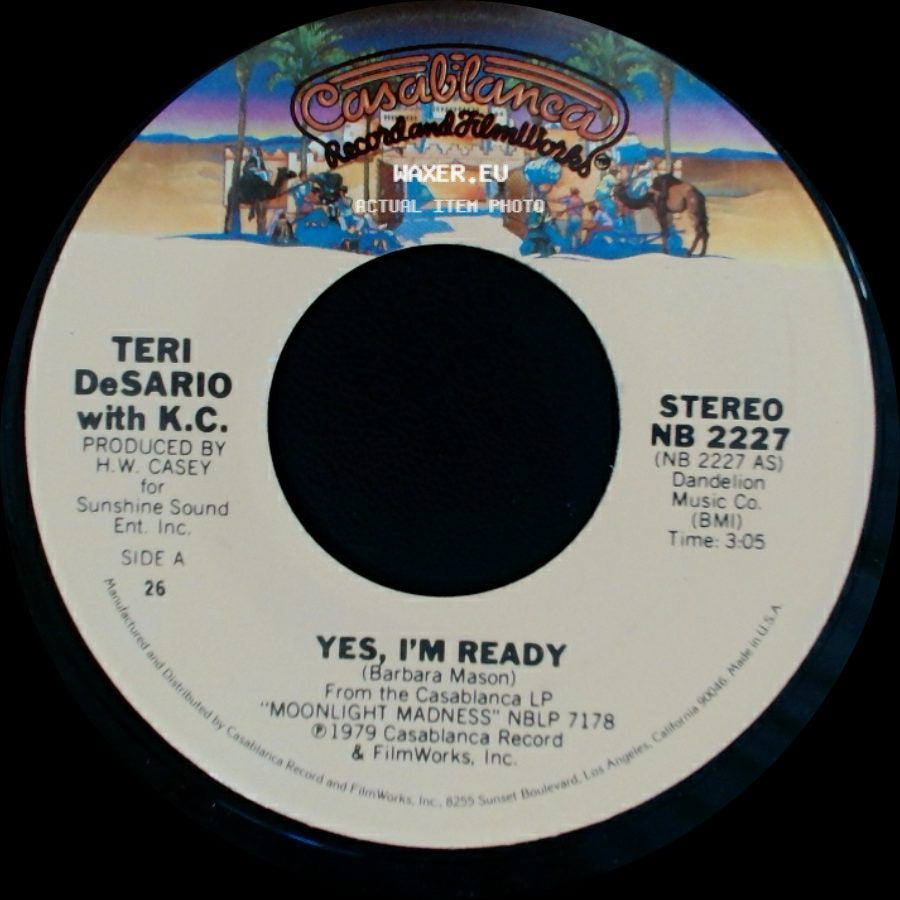 Teri Desarlo With K.C. / Teri Desario - Yes, I'm Ready / With Your Love side A